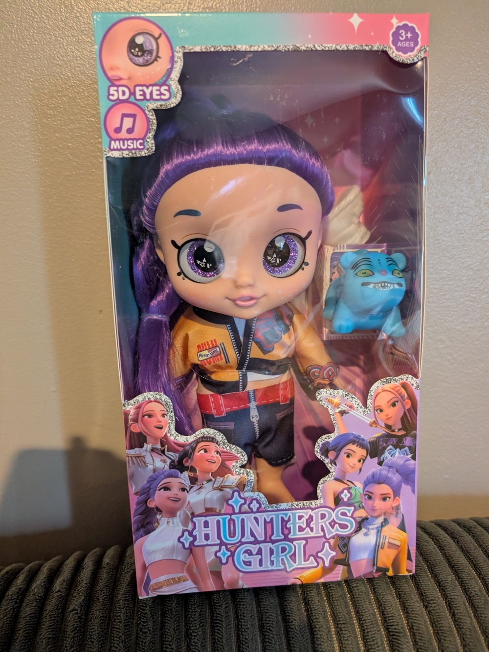 New K-pop Demon Hunters 5D Eye Singing Doll